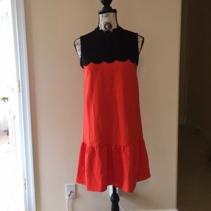 Victoria Beckham Scalloped Dress Work Office S-M